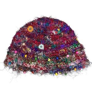 Handmade Handspun Silk Beanie Hat Cap
